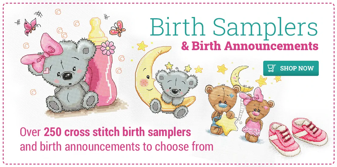 Cross Stitch Birth Samplers
