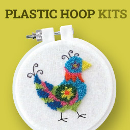 Punch Needle Plastic Hoop Kits