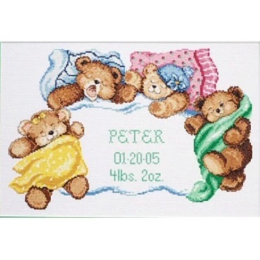 Image 1 of Janlynn Down For A Nap Cross Stitch Kit
