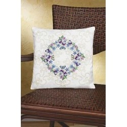 Image 1 of Janlynn Floral Fantasy Pillow Embroidery Kit