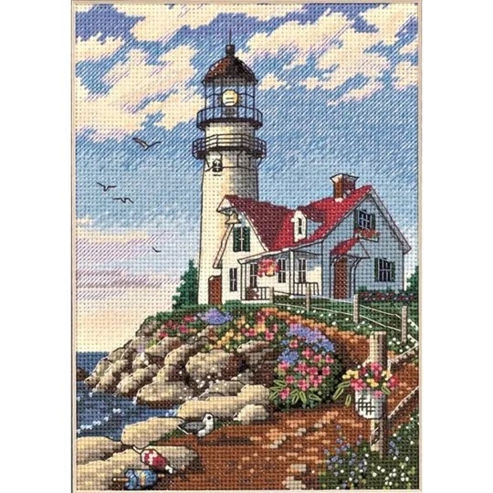 Image 1 of Dimensions Beacon at Rocky Point Cross Stitch Kit