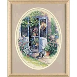 Image 1 of Dimensions Garden Door Cross Stitch Kit