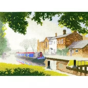 Image 1 of Heritage The Junction - Evenweave Cross Stitch Kit