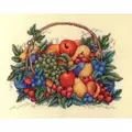 Image of Bobbie G Designs Basket of Fruit Cross Stitch Kit
