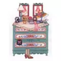 Image of Bobbie G Designs Victorian Dresser Cross Stitch Kit