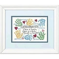 Image of Dimensions Grandparents Touch A Heart Cross Stitch Kit