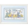 Image of Dimensions Baby's Friends Birth Record Birth Sampler Cross Stitch Kit