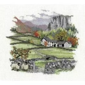 Image 1 of Derwentwater Designs Cragside Farm Cross Stitch Kit