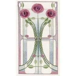 Image 1 of Derwentwater Designs Mackintosh Panel - Rose Bouquet Cross Stitch Kit