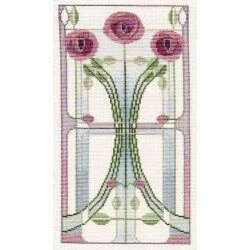 Derwentwater Designs Mackintosh Panel - Rose Bouquet Cross Stitch Kit