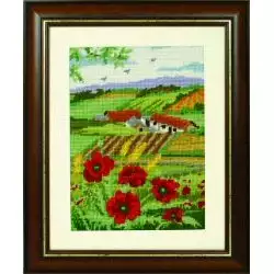 Anchor Poppy Scape Tapestry Canvas