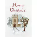 Image of Derwentwater Designs The Church Christmas Card Making Christmas Cross Stitch Kit