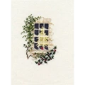 Image of Derwentwater Designs Christmas Window Christmas Card Making Cross Stitch Kit