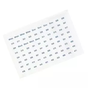 Image 1 of Set of 640 DMC Floss Number Stickers