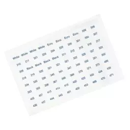Set of 640 DMC Floss Number Stickers