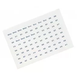 Set of 640 DMC Floss Number Stickers