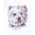 Image of Pako West Highland Terrier Cross Stitch Kit
