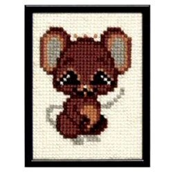 Image 1 of Pako Mouse Cross Stitch Kit