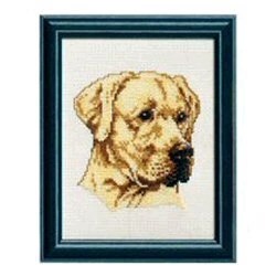 Image 1 of Pako Golden Labrador Cross Stitch Kit