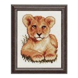 Image 1 of Pako Lion Cub Cross Stitch Kit