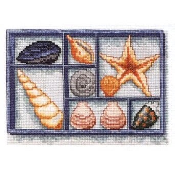 Image 1 of Pako Shells on Display Cross Stitch Kit