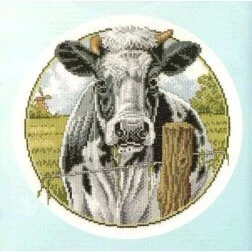 Pako Black and White Cow Cross Stitch Kit