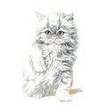 Image of Pako White Kitten Cross Stitch