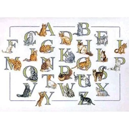 Pako Cat Alphabet Cross Stitch Kit