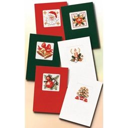 Pako Six Christmass Christmas Card Making Cross Stitch Kit