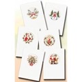 Image of Pako Santa and Trees Cards Christmas Cross Stitch Kit