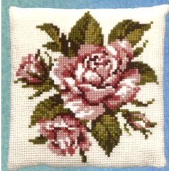 Pako Pink Rose Cross Stitch Kit