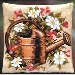 Image 1 of Pako Flowers and Watering Can Cross Stitch Kit