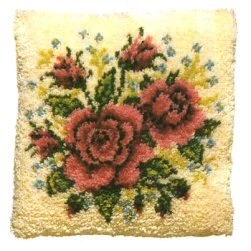 Pako Roses and Forget-Me-Nots Latch Hook Rug Kit