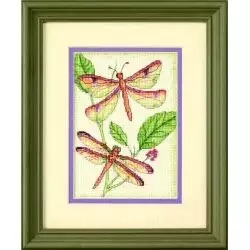 Image 1 of Dimensions Dragonfly Duo Cross Stitch Kit