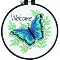 Image of Dimensions Welcome Butterfly Cross Stitch Kit
