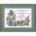 Image of Dimensions Flowery Verse Cross Stitch Kit