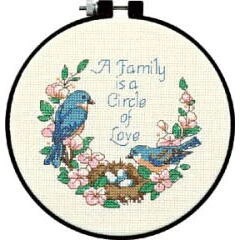 Image 1 of Dimensions Family Love Cross Stitch Kit