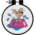 Image of Dimensions Perky Puppy Cross Stitch Kit