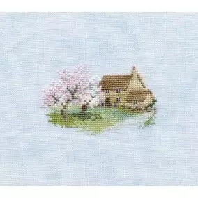 Image 1 of Derwentwater Designs Orchard Cottage (Aida) Cross Stitch Kit