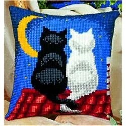 Image 1 of Vervaco Cats at Night Cross Stitch Kit