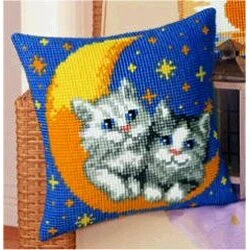Vervaco Kittens on Moon Cross Stitch