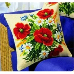 Vervaco Poppies and Daisies Cross Stitch Kit