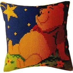 Vervaco Winnie at Night Cushion Cross Stitch Kit