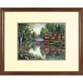Image of Dimensions Cabin Fever Cross Stitch Kit