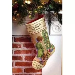 Image 1 of Janlynn Christmas Morning Stocking Cross Stitch Kit