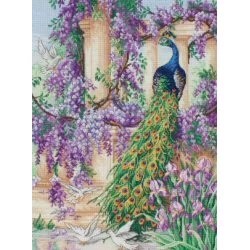 Image 1 of Maia The Peacock Cross Stitch Kit