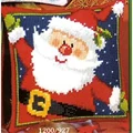 Image of Vervaco Santa Cushion Christmas Cross Stitch Kit