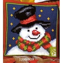 Image 1 of Vervaco Snowman Christmas Cross Stitch Kit