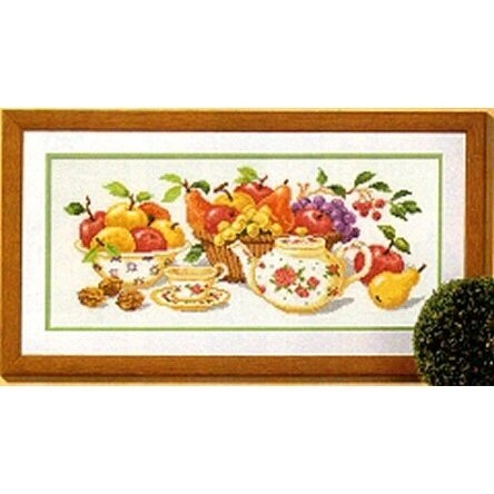 Image 1 of Vervaco Afternoon Tea Cross Stitch Kit