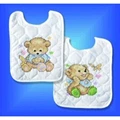 Image of Design Works Crafts Baby Bears Bibs (2) Cross Stitch Kit